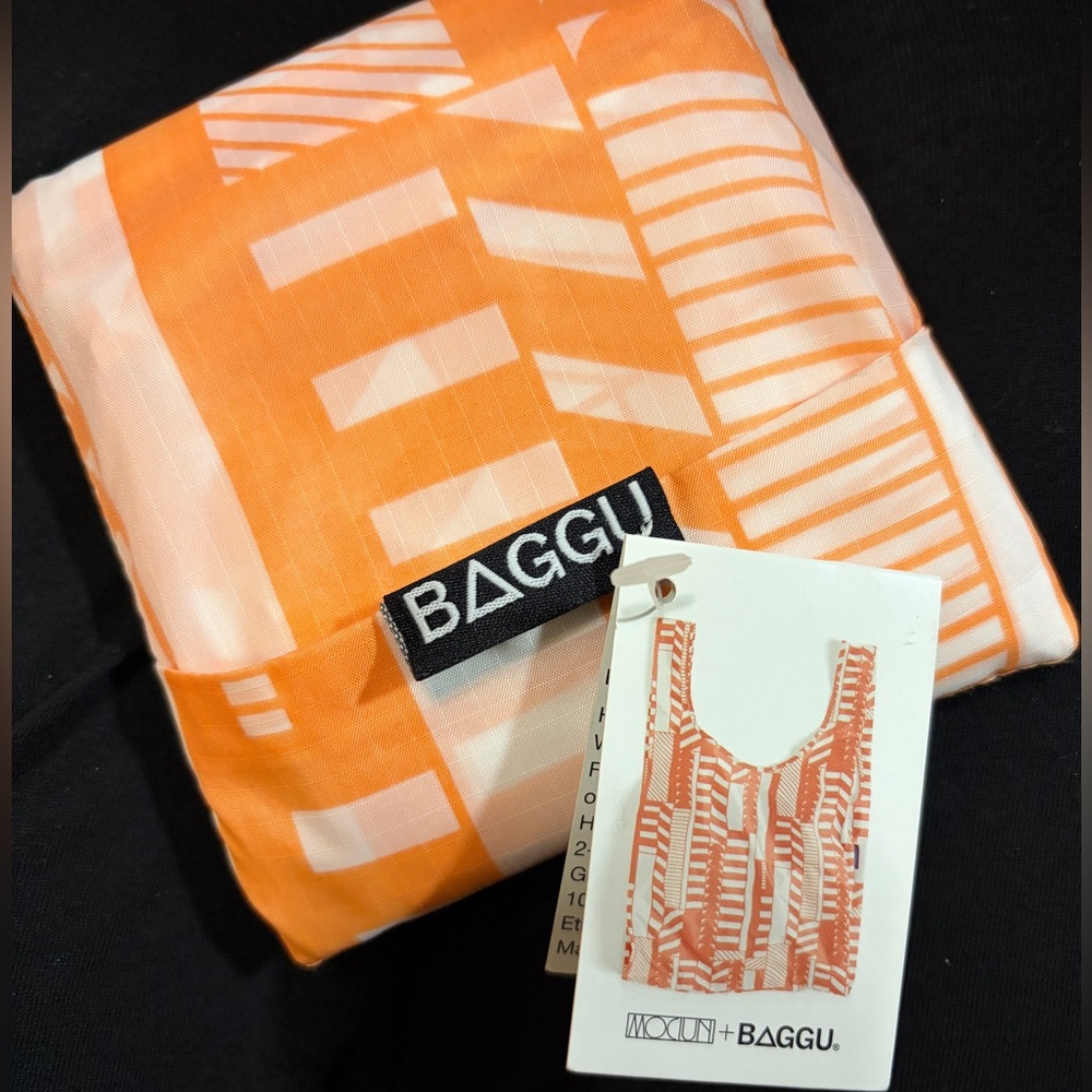 NWT Standard BAGGU x Mociun Reusable Tote Bag – Peach Aerograph Print